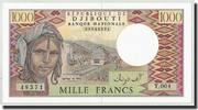 Dschibuti 1000 Francs Geldschein, Undated (1988), KM:37b, UNZ -