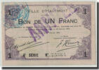 Frankreich 1 Franc Geldschein, Hautmont, S+, Pirot:59-1298 -