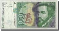 Spanien 1000 Pesetas Geldschein, 1992-10-12, KM:163, SS -