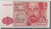 Spanien 2000 Pesetas Geldschein, 1980-07-22, KM:159, SS+ -