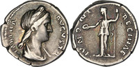 Denarius Münze, Sabina, Roma, SS+, Silber -