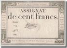Frankreich 100 Francs Leval, 1795-01-07, SS, KM:A78, Lafaurie:173 -