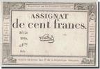 Frankreich 100 Francs Lehord, 7.1.1795, S+, KM:A78, Lafaurie:173 -