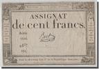 Frankreich 100 Francs Bert, 1795-01-07, S+, KM:A78, Lafaurie:173 -