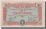 Frankreich 50 Centimes Deux-Sèvres, UNZ, Pirot:93-10 -