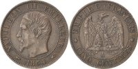 Frankreich 5 Centimes Münze, Napoleon III, Napoléon III, Paris, VZ -