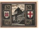 Deutschland 50 Pfennig Geldschein, Freiburg i. Br. Stadt, rue, UNZ -