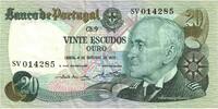 Portugal 20 Escudos Geldschein, 1978-10-04, KM:176b, UNZ- -