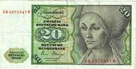 Bundesrepublik Deutschland 20 Deutsche Mark Geldschein, 1980-01-02 -