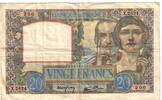 Frankreich 20 Francs Science et Travail, X.2624, S+, Fayette:12.11 -