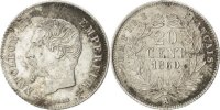 Frankreich 20 Centimes Münze, Napoleon III, Napoléon III, Paris, VZ -