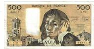 Frankreich 500 Francs Pascal, N.75, SS+, Fayette:71.17, KM:156d -