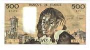 Frankreich 500 Francs Pascal, Z.75, SS+, Fayette:71.17, KM:156d -