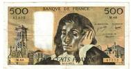 Frankreich 500 Francs Pascal, M.68, SS, Fayette:71.16, KM:156d -