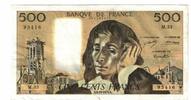 Frankreich 500 Francs Pascal, M.33, SS+, Fayette:71.10, KM:156b -