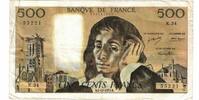 Frankreich 500 Francs Pascal, K.34, SS, Fayette:71.10, KM:156b -