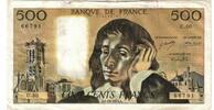 Frankreich 500 Francs Pascal, U.30, S, Fayette:71.9, KM:156b -