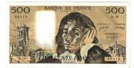 Frankreich 500 Francs Pascal, H.36, SS+, Fayette:71.10, KM:156b -