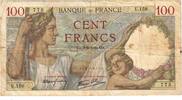 Frankreich 100 Francs Sully, U.158, S, Fayette:26.2, KM:94 -