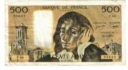 Frankreich 500 Francs Pascal, P.44, SS, Fayette:71.12, KM:156c -
