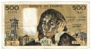 Frankreich 500 Francs Pascal, Q.43, S, Fayette:71.11, KM:156b -