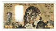 Frankreich 500 Francs Pascal, Q.43, SS, Fayette:71.11, KM:156b -