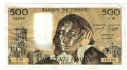 Frankreich 500 Francs Pascal, U.48, SS+, Fayette:71.12, KM:156c -