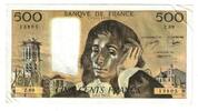 Frankreich 500 Francs Pascal, Z.69, SS, Fayette:71.16, KM:156d -