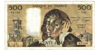 Frankreich 500 Francs Pascal, Z.51, S+, Fayette:71.13, KM:156c -