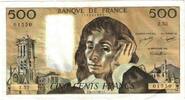 Frankreich 500 Francs Pascal, Z.52, SS, Fayette:71.13, KM:156c -