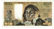Frankreich 500 Francs Pascal, Z.58, S+, Fayette:71.14, KM:156d -