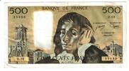 Frankreich 500 Francs Pascal, D.59, SS, Fayette:71.14, KM:156d -