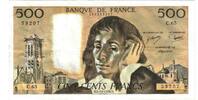 Frankreich 500 Francs Pascal, C.65, SS, Fayette:71.15, KM:156d -