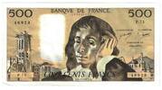 Frankreich 500 Francs Pascal, P.74, SS, Fayette:71.17, KM:156d -