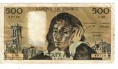 Frankreich 500 Francs Pascal, A.39, S+, Fayette:71.10, KM:156b -