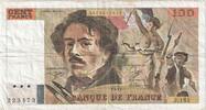 Frankreich 100 Francs Delacroix, J.181, SS, Fayette:69Bis.3.b.1, KM:154e -