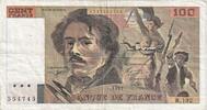 Frankreich 100 Francs Delacroix, R.192, SS, Fayette:69bis.04a, KM:154f -