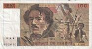 Frankreich 100 Francs Delacroix, E.207, SS, Fayette:69bis.05, KM:154g -
