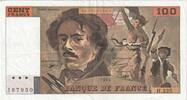 Frankreich 100 Francs Delacroix, H.225, SS+, Fayette:69bis.8, KM:154g -