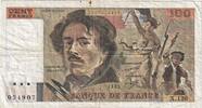 Frankreich 100 Francs Delacroix, X.120, S, Fayette:69.11, KM:154c -