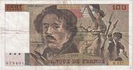 Frankreich 100 Francs Delacroix, B.157, S+, Fayette:69bis.2b, KM:154e -