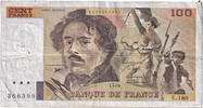 Frankreich 100 Francs Delacroix, E.180, S, Fayette:69bis.02d, KM:154e -