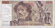 Frankreich 100 Francs Delacroix, L.188, S, Fayette:69bis.2e1, KM:154e -