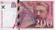 Frankreich 200 Francs Eiffel, E.015, VZ, Fayette:75.2, KM:159a -