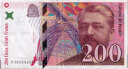 Frankreich 200 Francs Eiffel, N.028, SS+, Fayette:75.2, KM:159a -