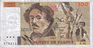 Frankreich 100 Francs Delacroix, E.68, S+, Fayette:69.7, KM:154b -
