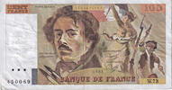 Frankreich 100 Francs Delacroix, W.73, SS, Fayette:69.8a, KM:154b -