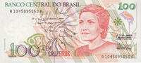 Brasilien 100 Cruzeiros Geldschein, Undated (1990), KM:228, UNZ -