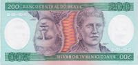 Brasilien 200 Cruzeiros Geldschein, UNDATED (1984), KM:199b, UNZ -