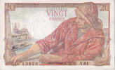 Frankreich 20 Francs Pêcheur, V.81, SS+, Fayette:13.6, KM:100a -